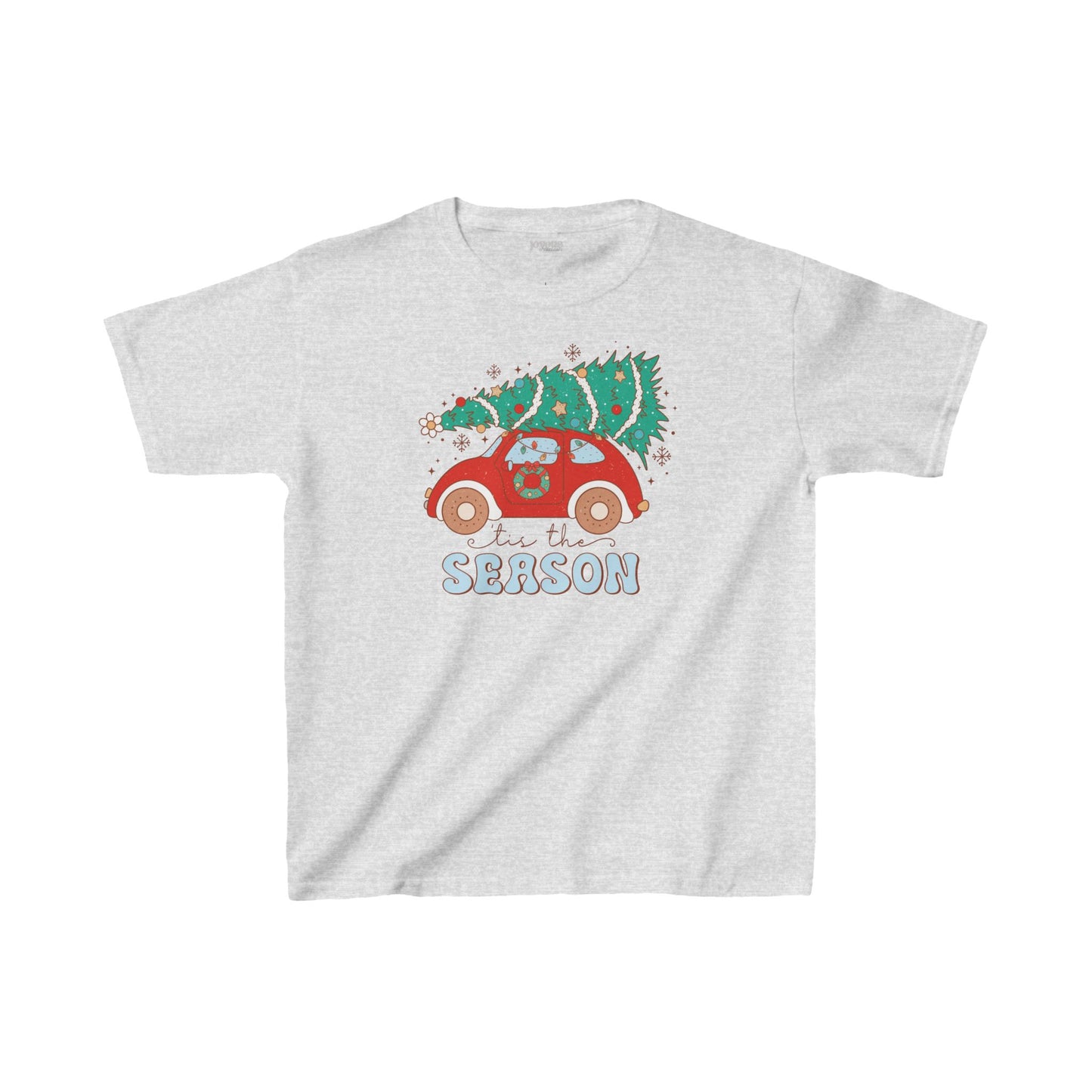 'Tis The Season Youth Christmas Shirt - Retro Christmas Tee