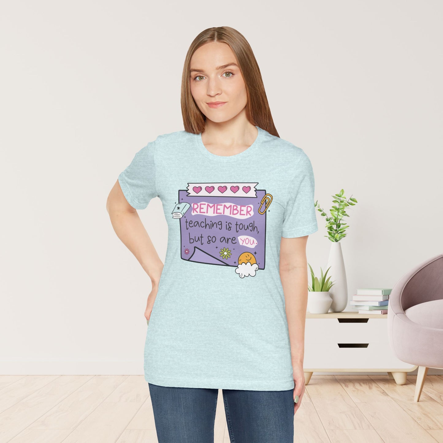 Trendy Motivational Teacher Soft Cotton Tee