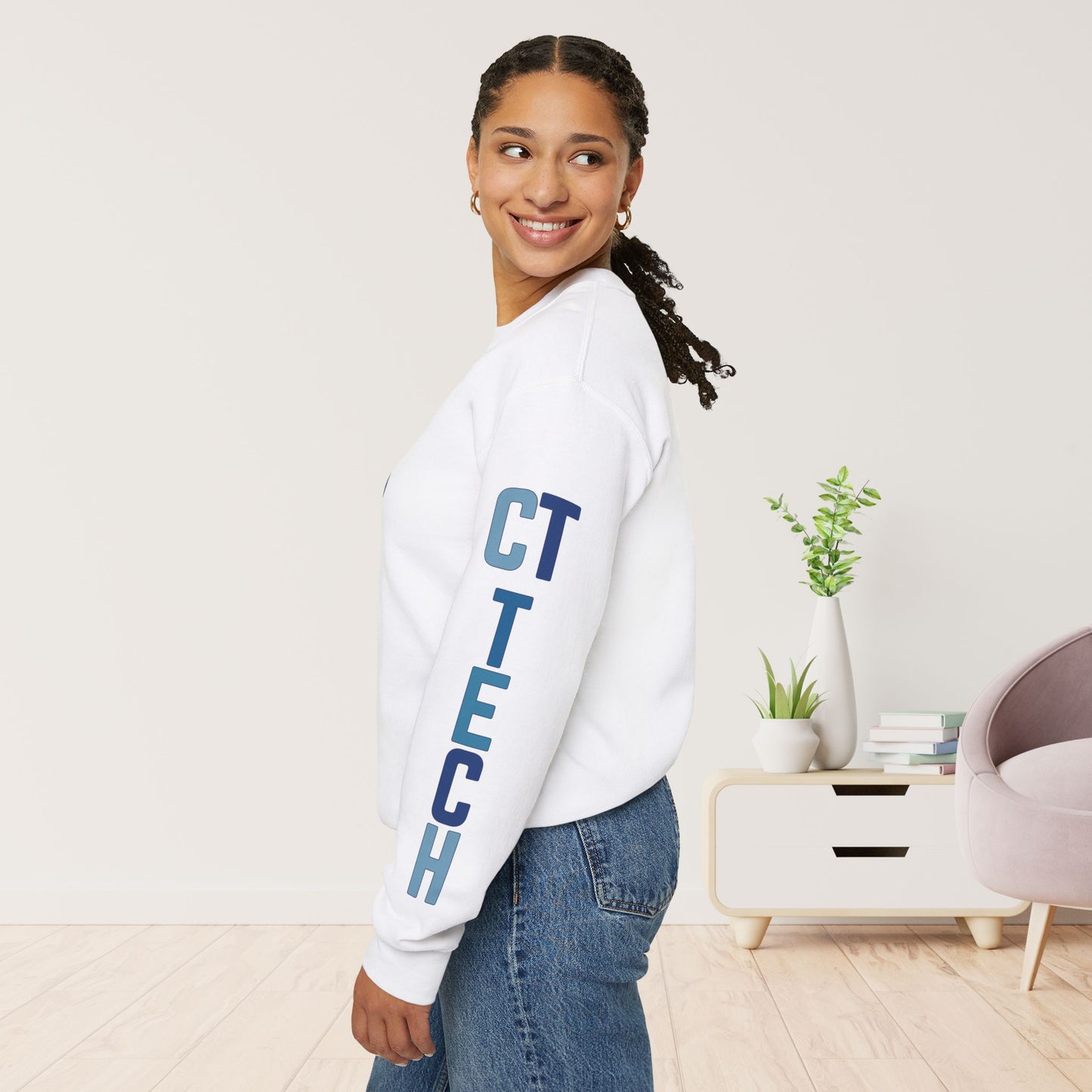 Trendy Blue CT Tech Sweatshirt