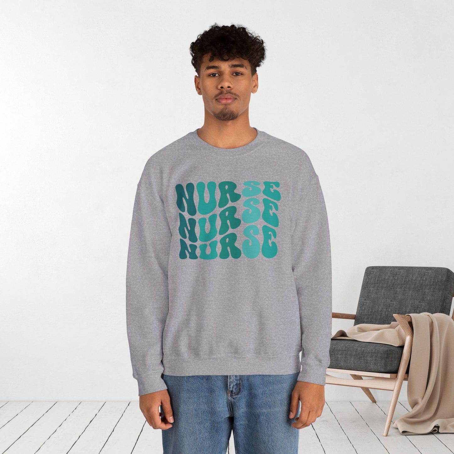 Groovy Green Nurse Sweatshirt