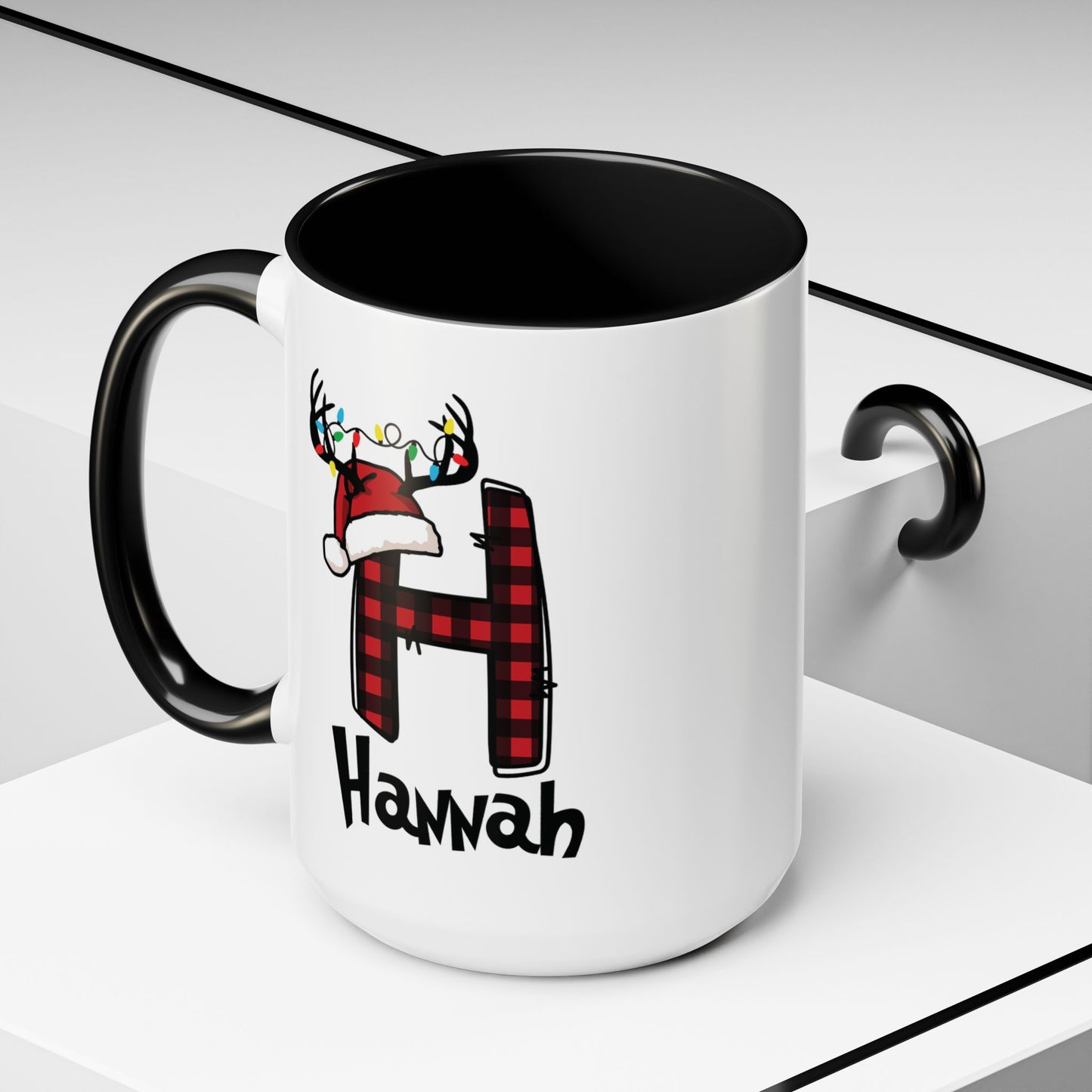 Custom Name Christmas Initial Letter Mug - Personalized Christmas Gifts A-Z