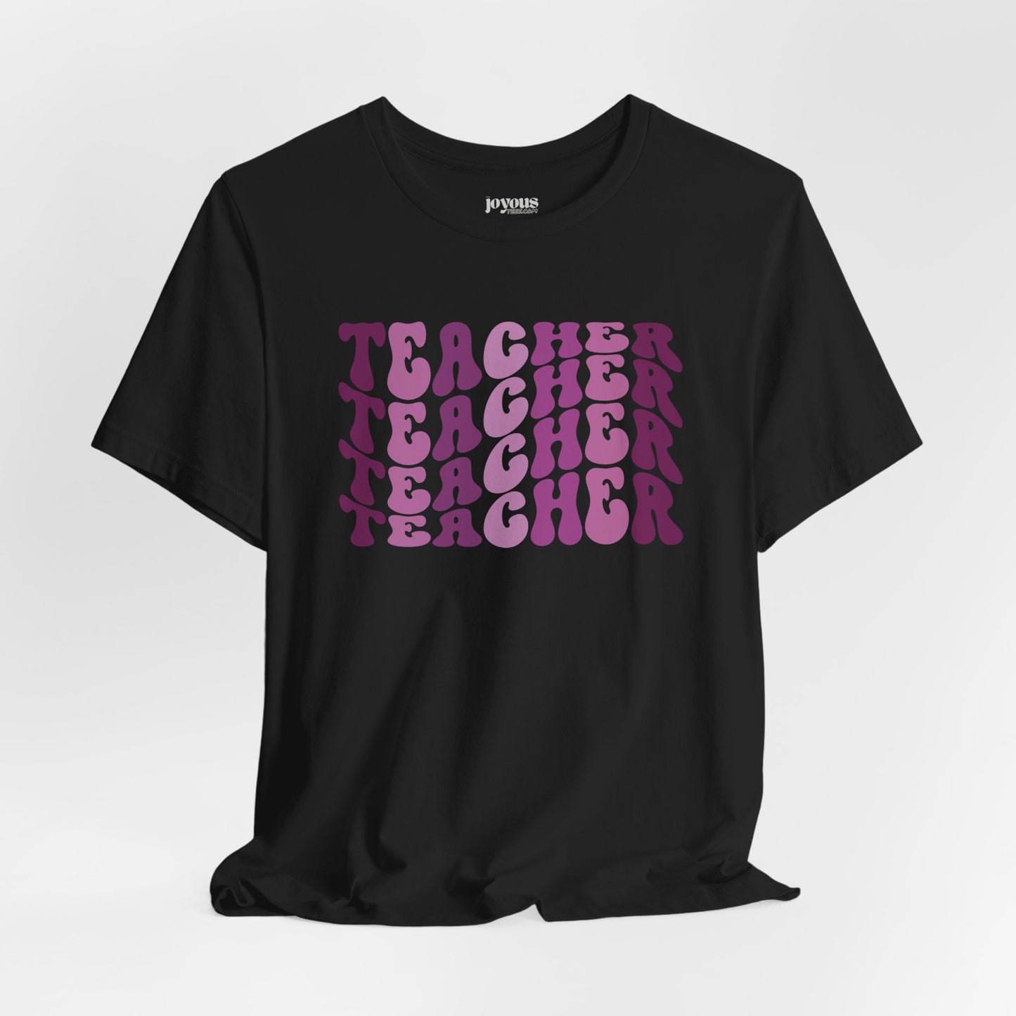 Groovy Purple Teacher Soft Cotton Tee for School Teachers