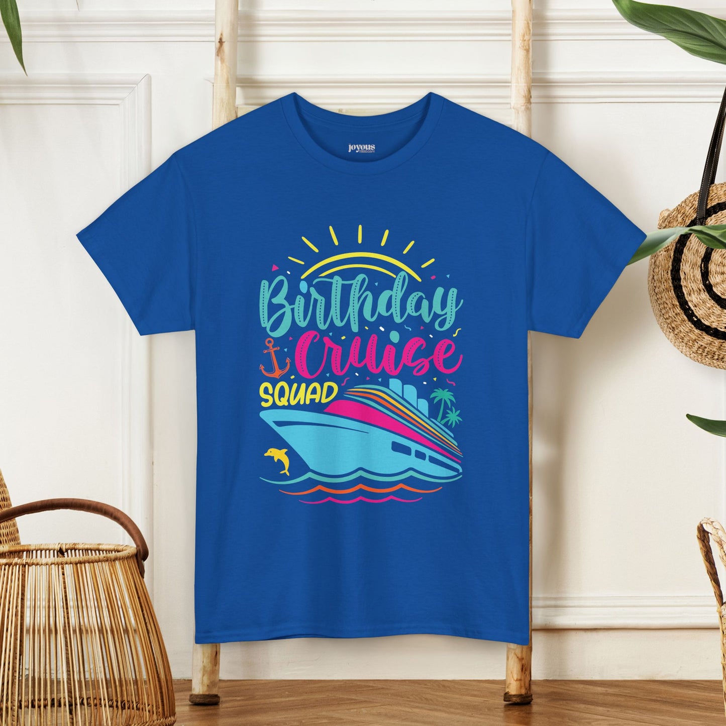 Birthday Cruise Squad Shirt - Family Cruise Vacation Heavy Cotton Tee