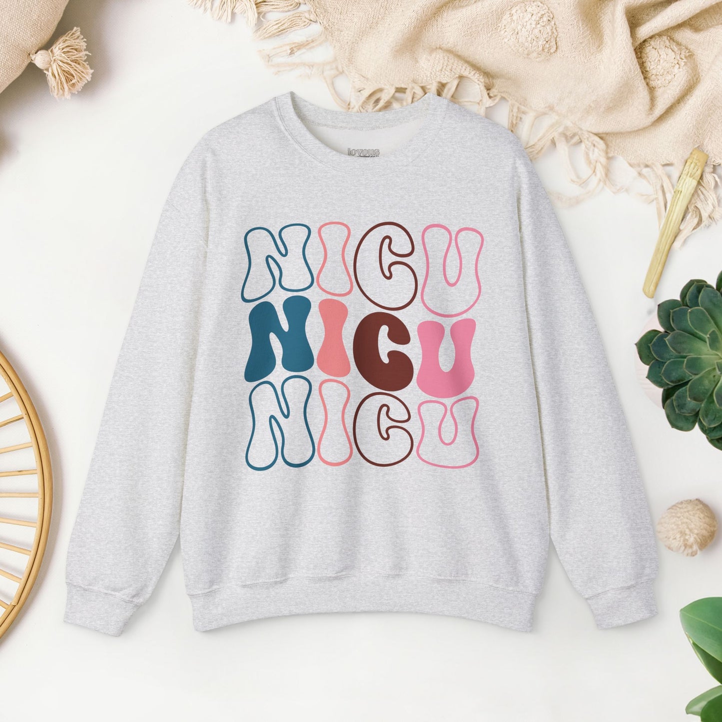 Groovy NICU Sweatshirt - Neonatal ICU Nurse Sweater