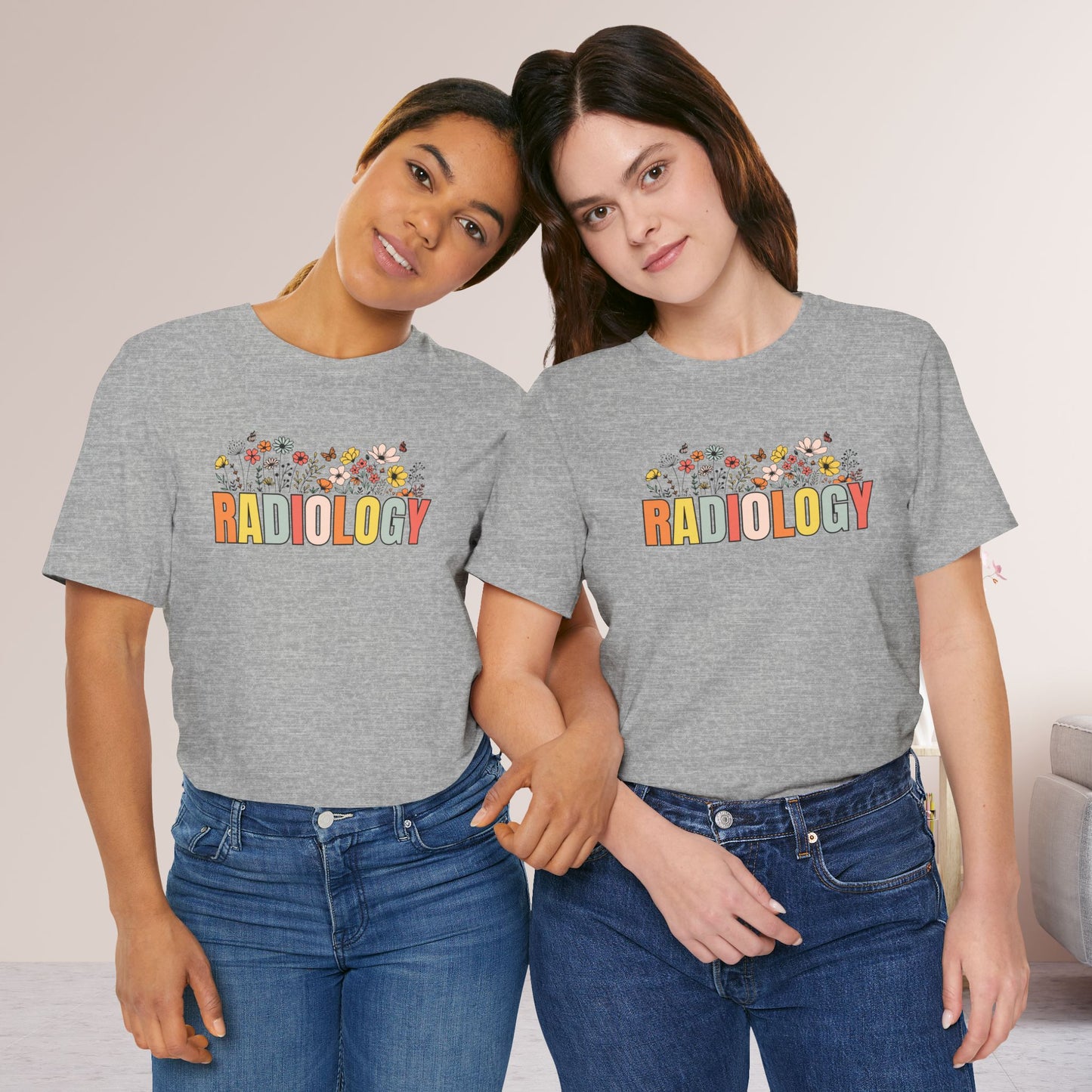 Spring Radiology Soft Cotton Tee for for RAD Technician