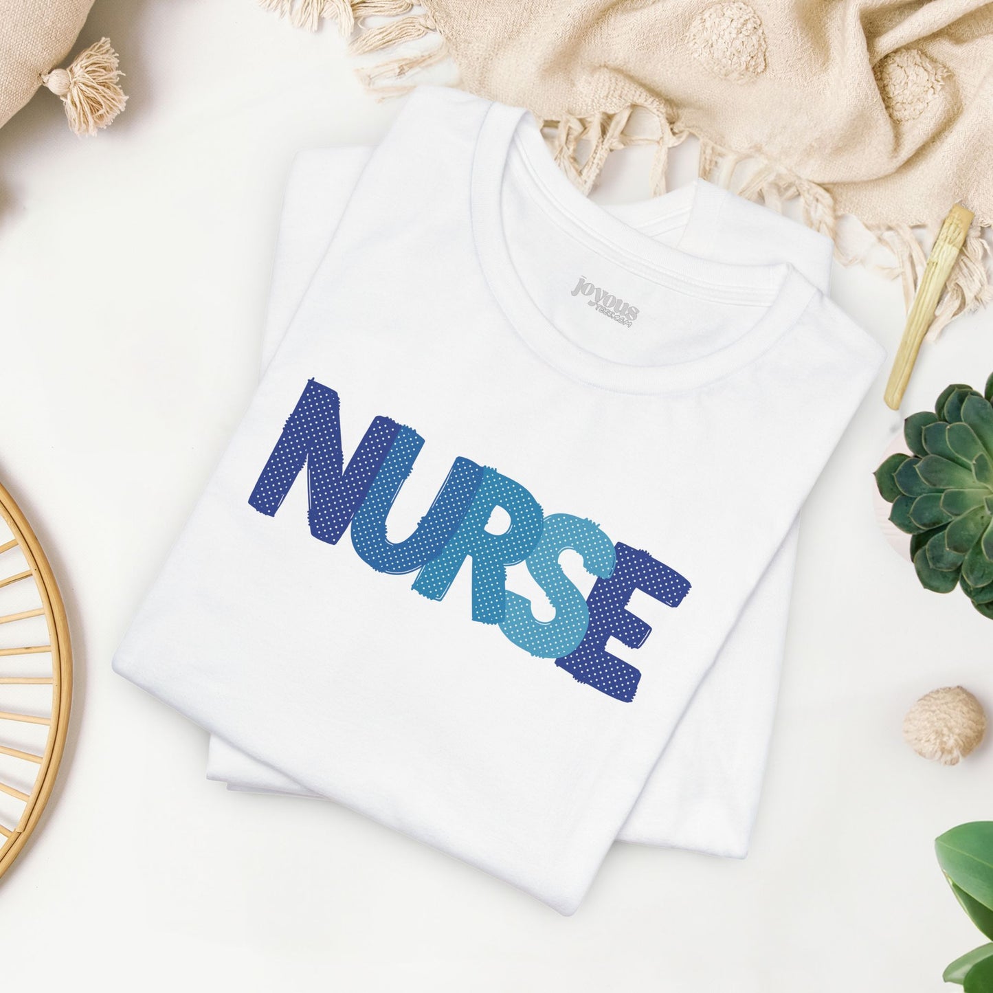 Polka Dot Nurse Shirt - Registered Nurse Soft Cotton Tee