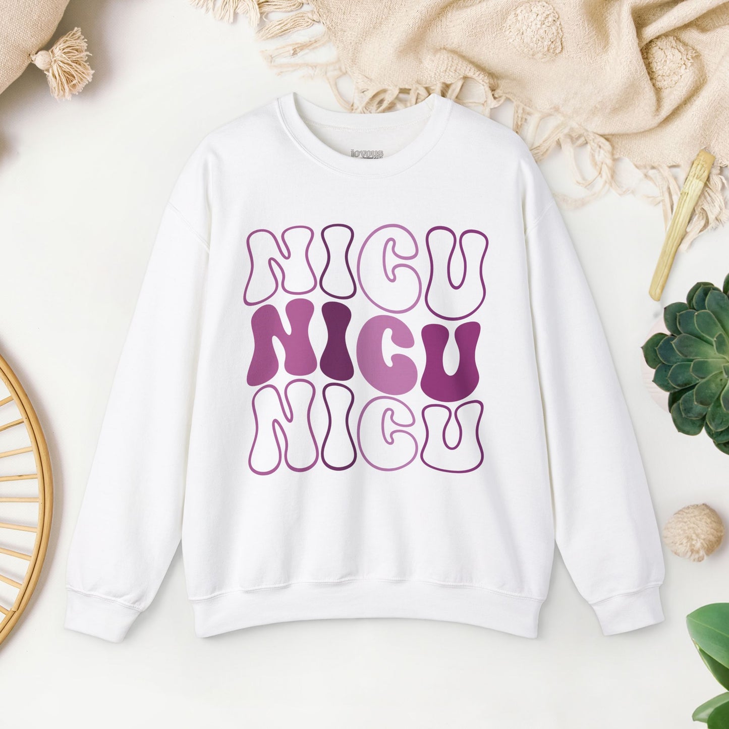 Groovy NICU Sweatshirt - Neonatal ICU Nurse Sweater