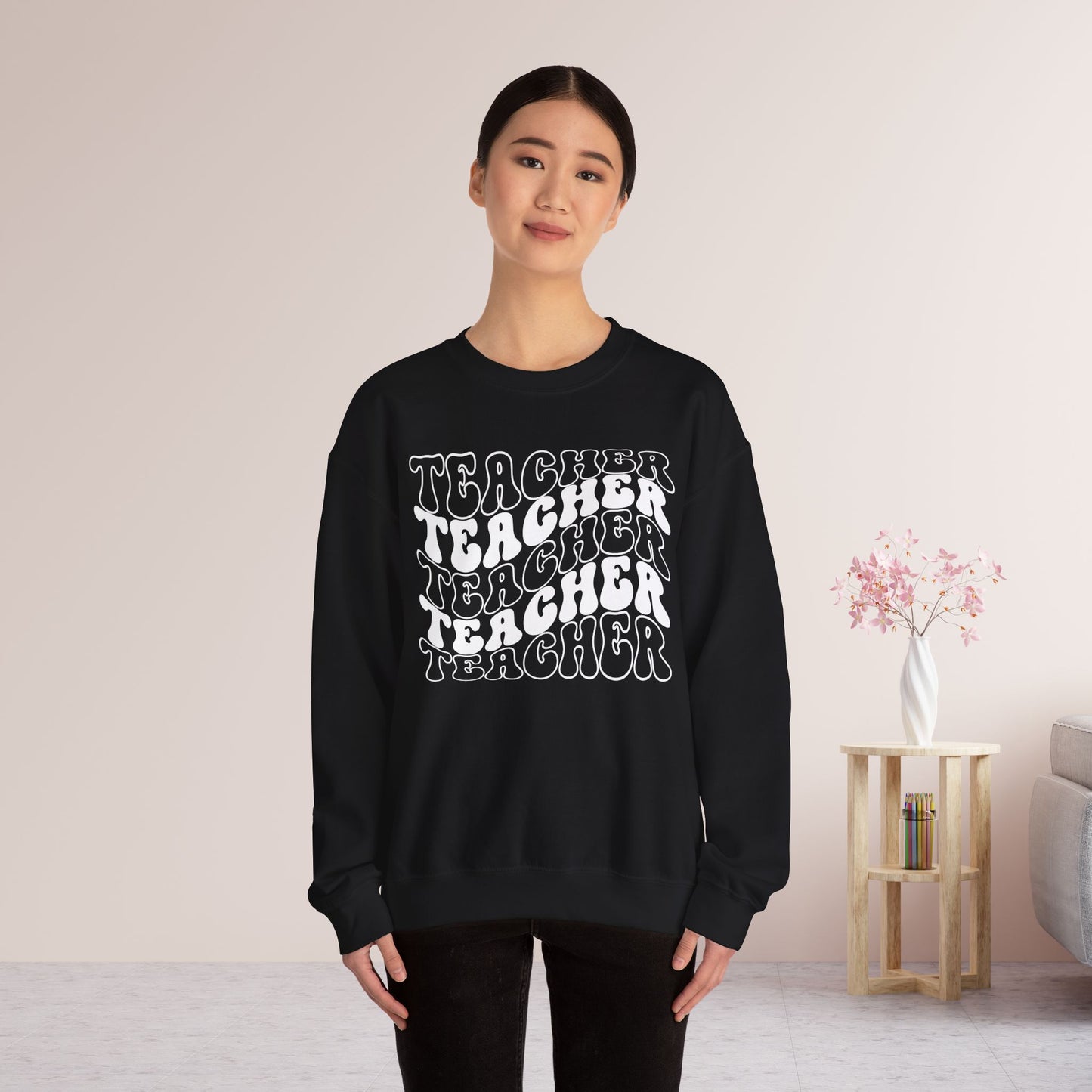Groovy Unisex Teacher Sweatshirt for School Teachers