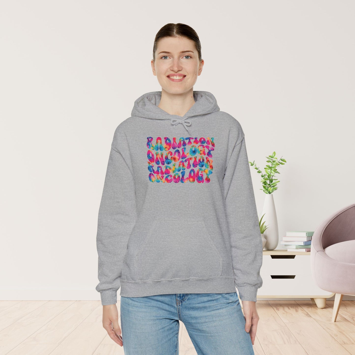 Tie Dye Groovy Radiation Oncology Hoodie