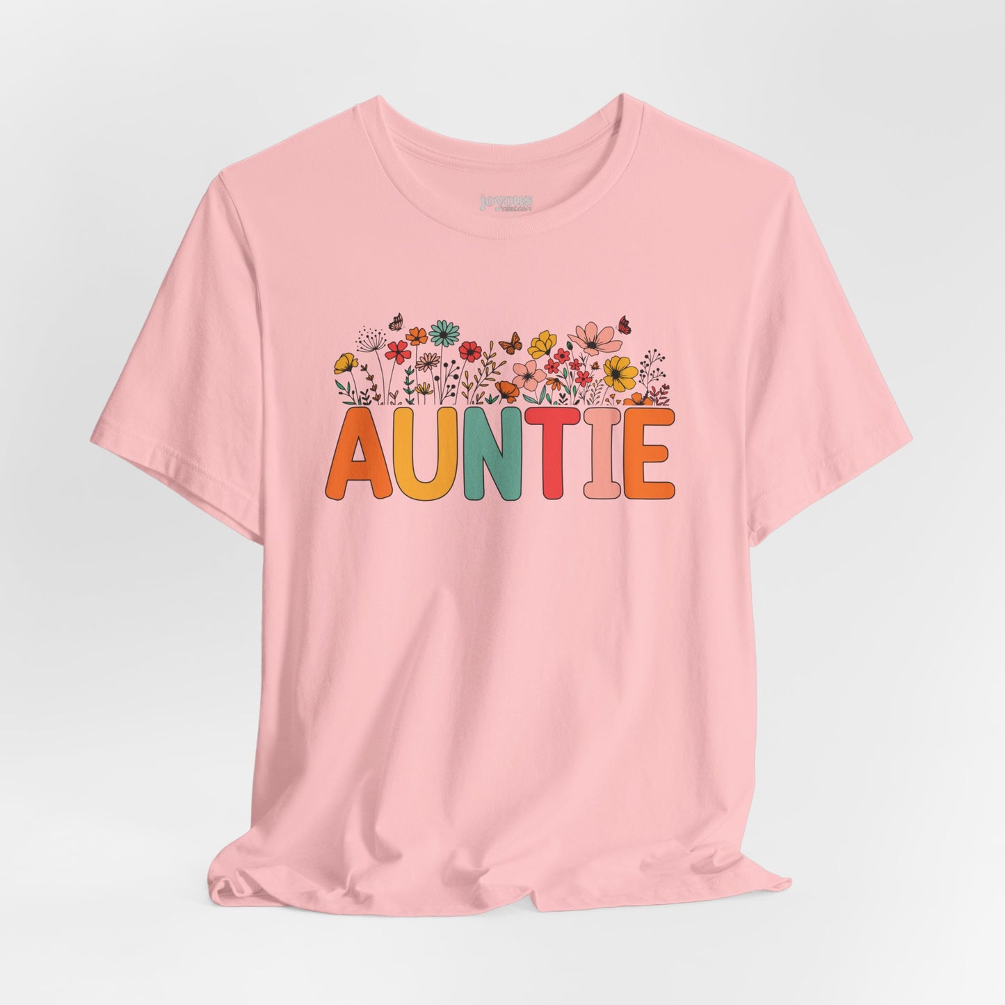 Spring Floral Auntie Soft Cotton Tee