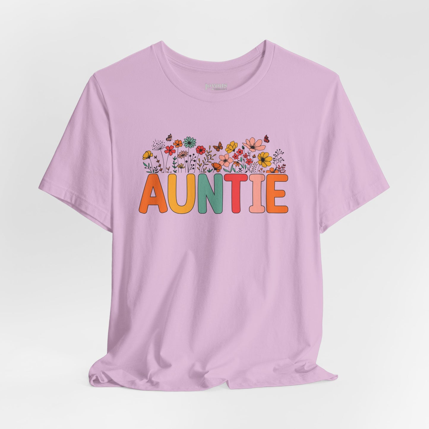 Spring Floral Auntie Soft Cotton Tee