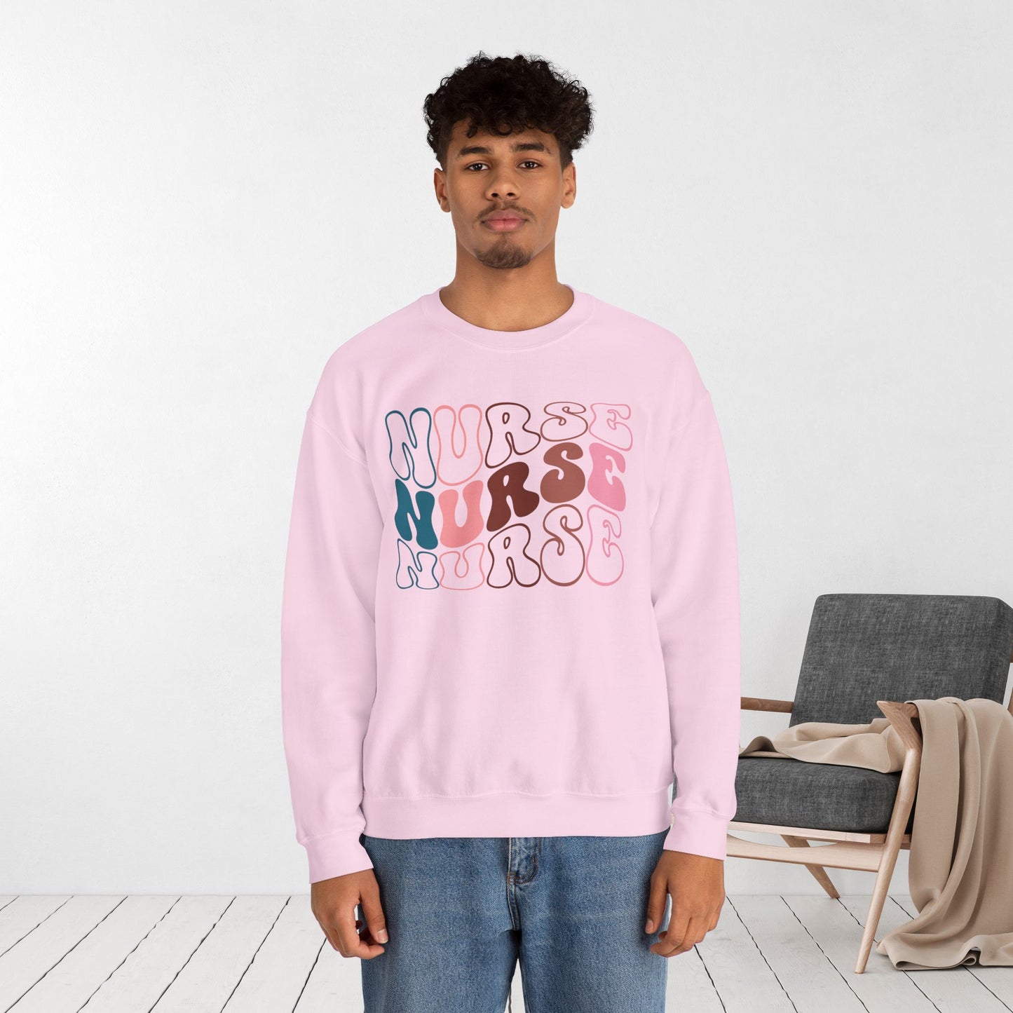 Groovy Nurse Sweatshirt for Registered Nurse