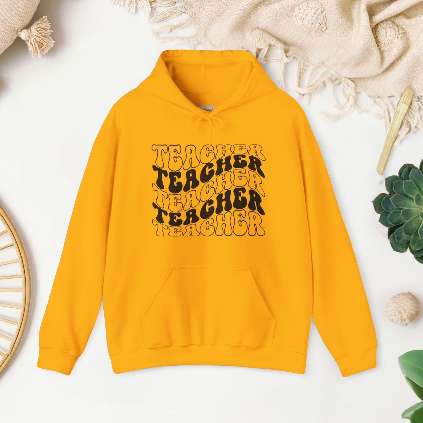 Groovy Unisex Teacher Hoodie for School Teachers