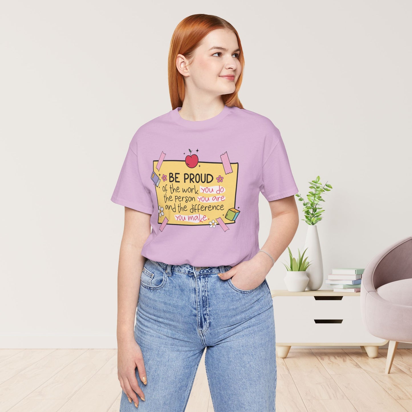 Trendy Motivational Teacher Soft Cotton Tee