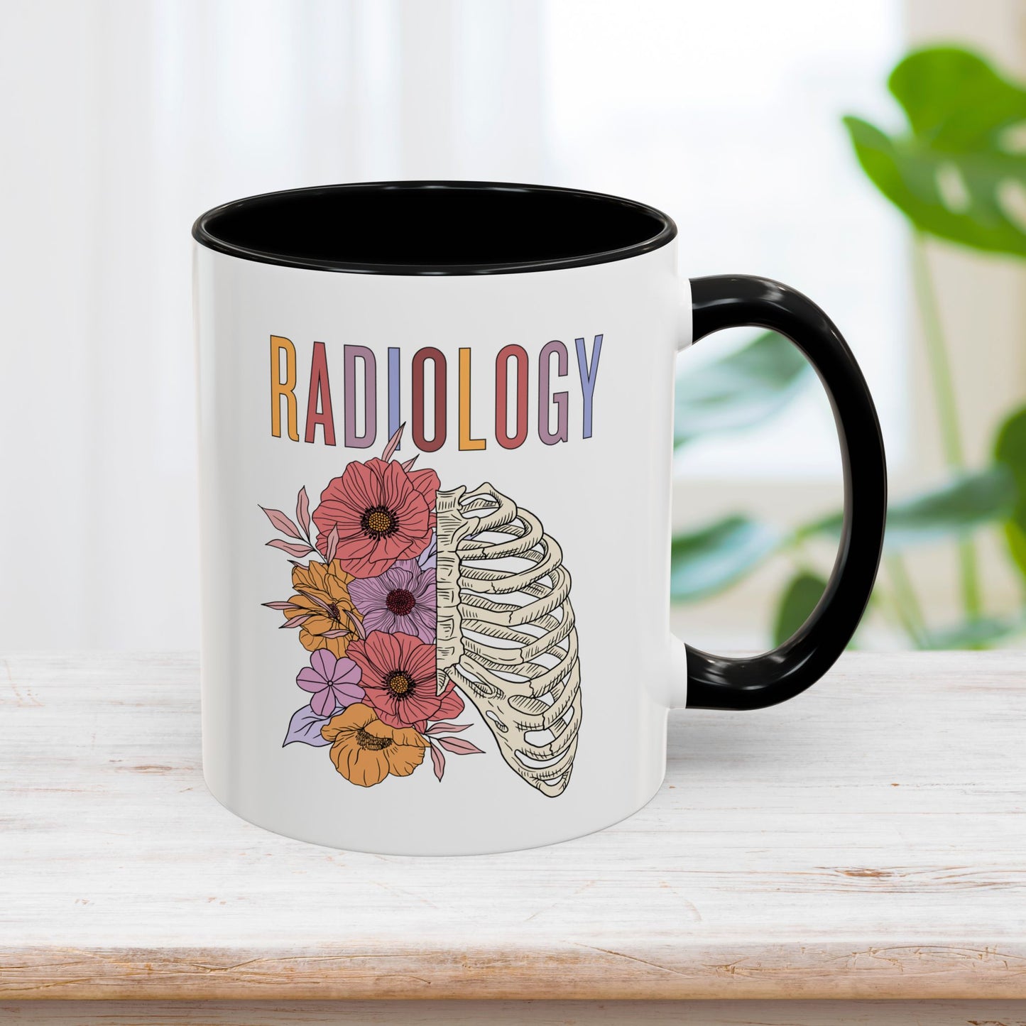 Floral Radiology Mug - RAD Tech Gift