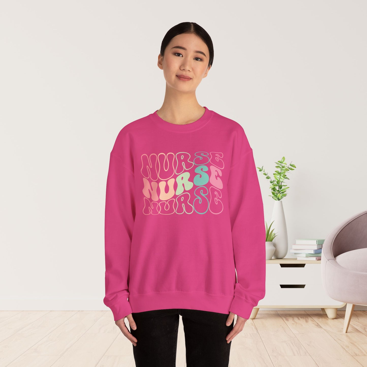 Groovy Nurse Sweatshirt for Registered Nurse