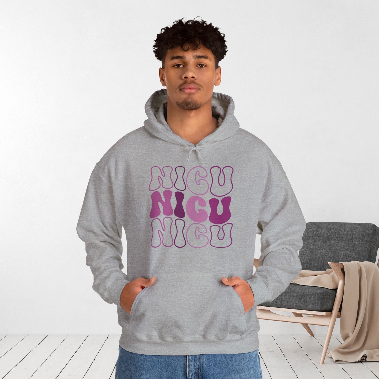 Groovy NICU Hoodie - Neonatal ICU Nurse Hoodie