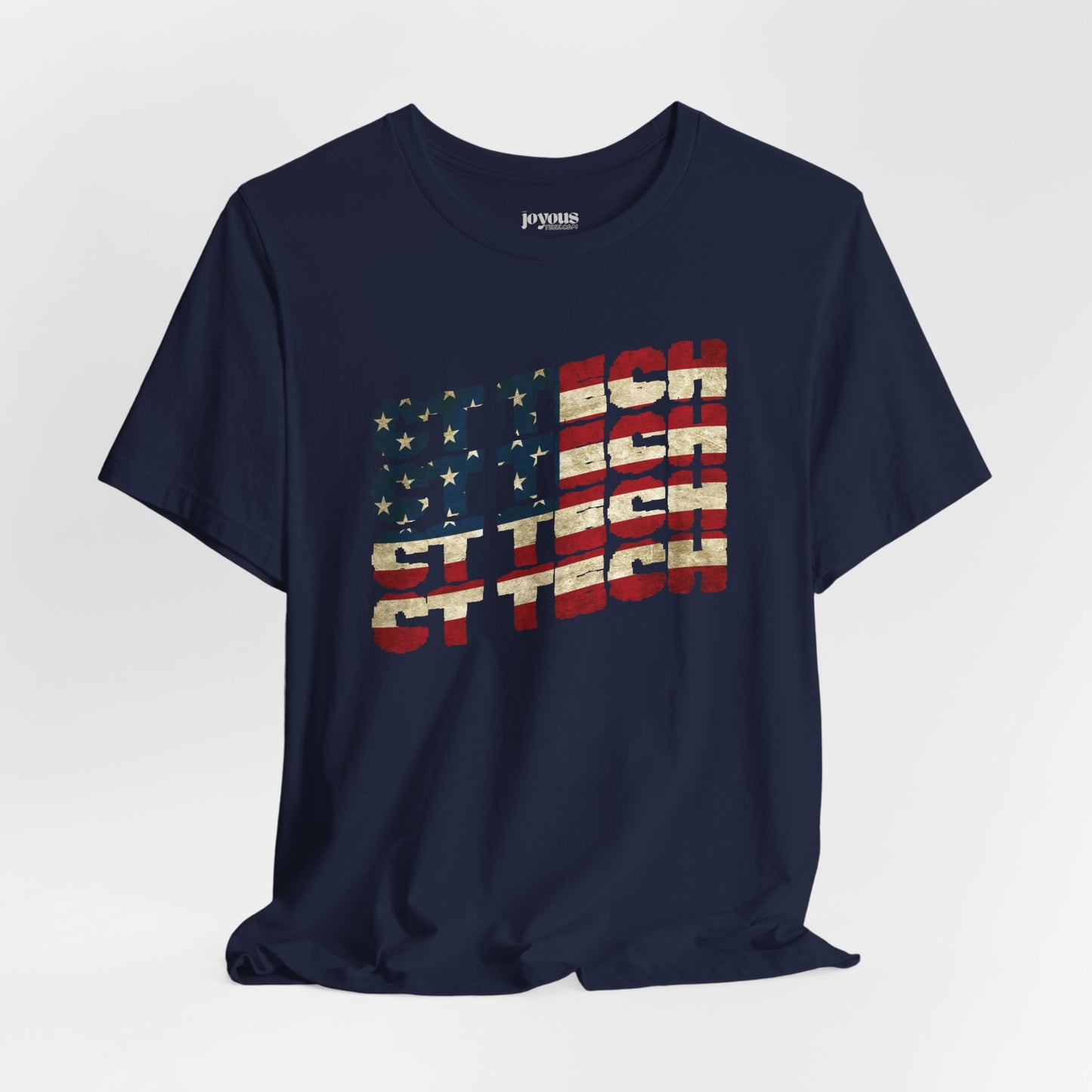 USA Flag CT Tech Shirt - 4th of July CT Technologist Soft Cotton Tee
