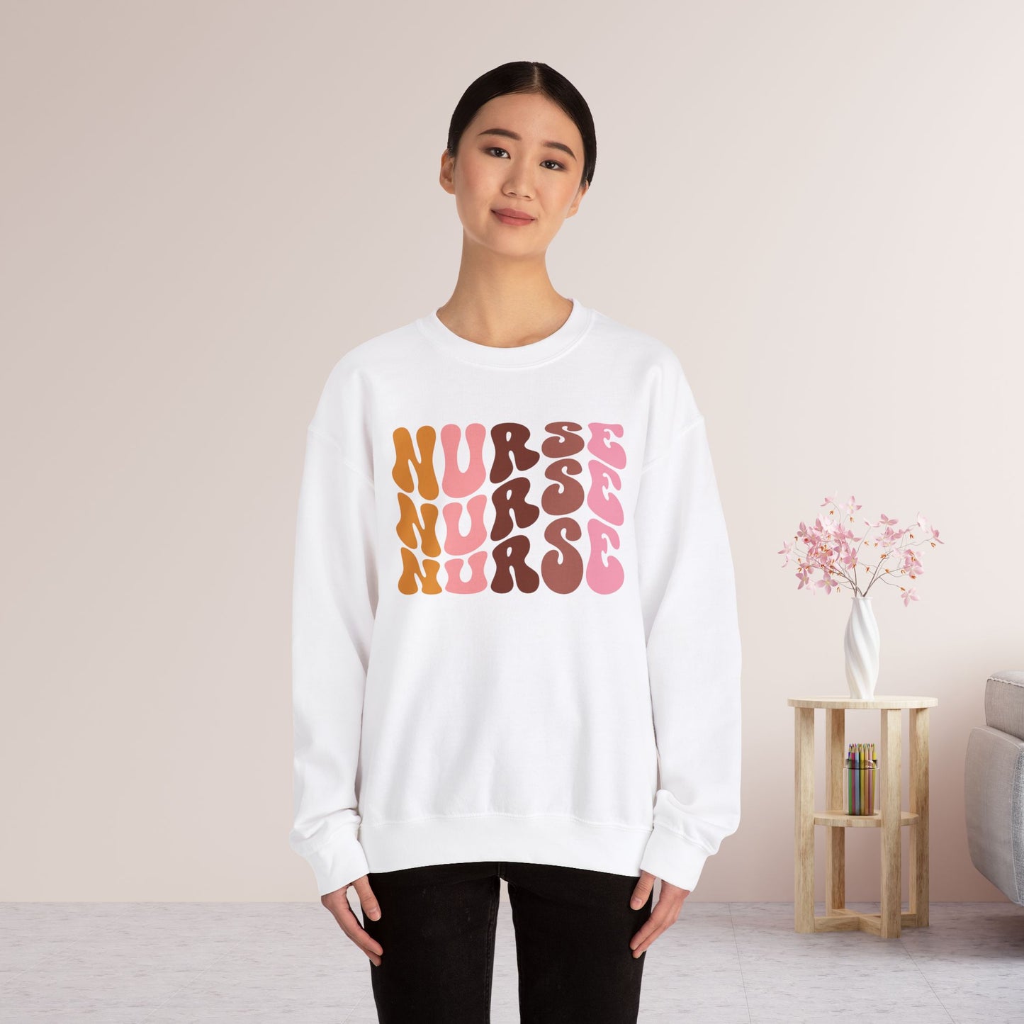 Groovy Nurse Sweatshirt - Nurse Pullover
