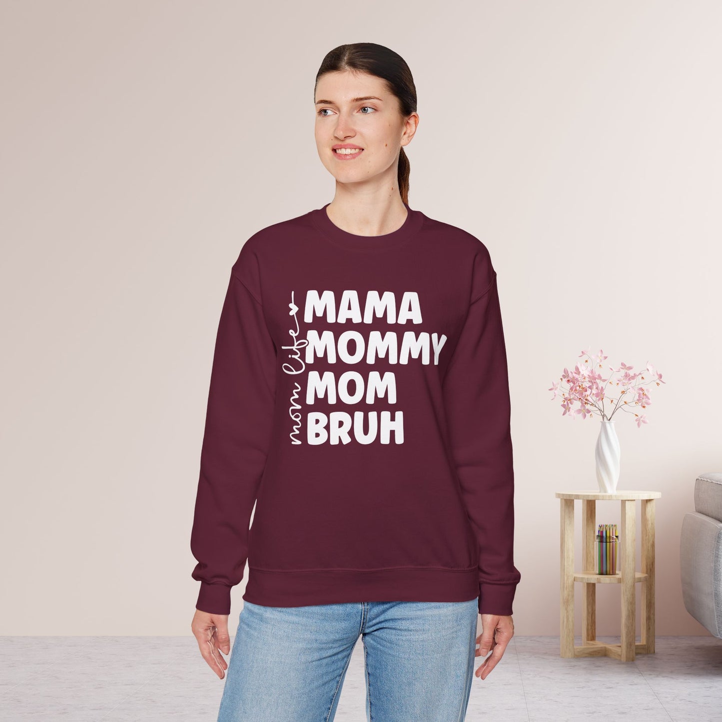 Mom Life Sweatshirt - Mama Crewneck Pullover