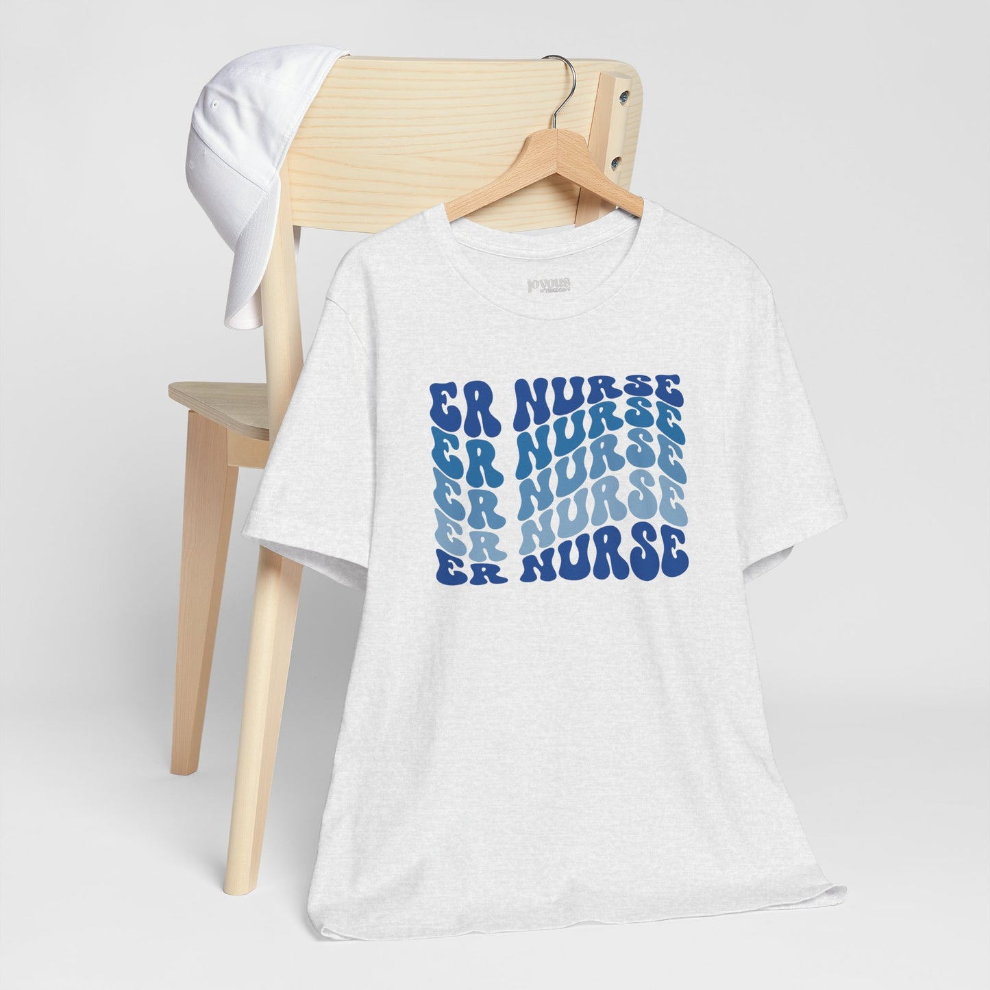 Groovy Blue ER Nurse Shirt - Emergency Nurse Soft Cotton Tee