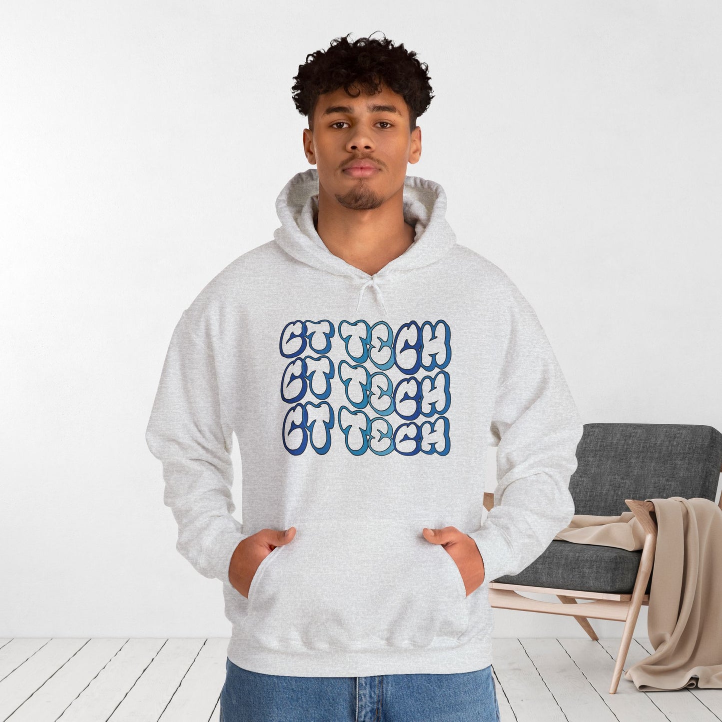 Groovy Blue CT Tech Hoodie - CT Technologist Hoodie