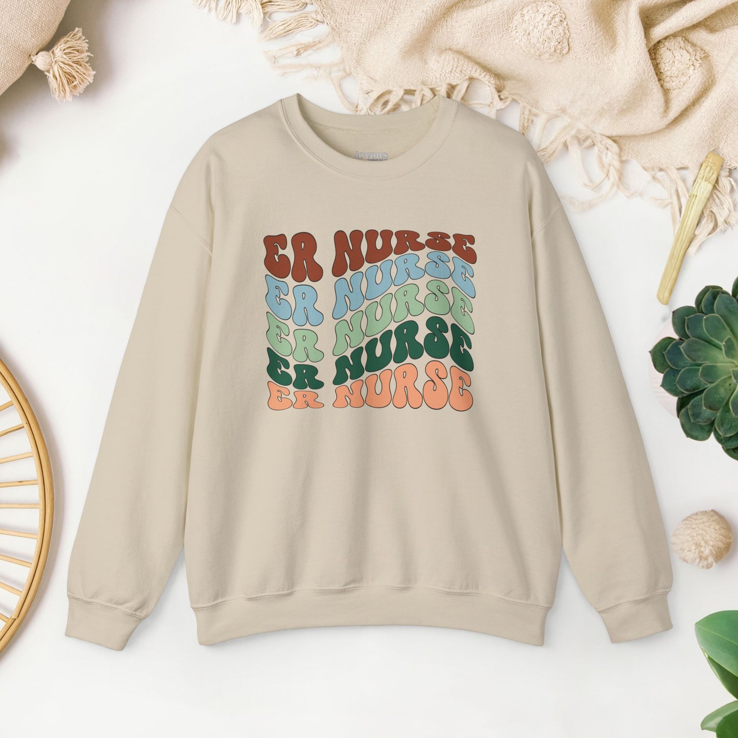 Groovy ER Nurse Sweatshirt - Emergency Nurse Pullover