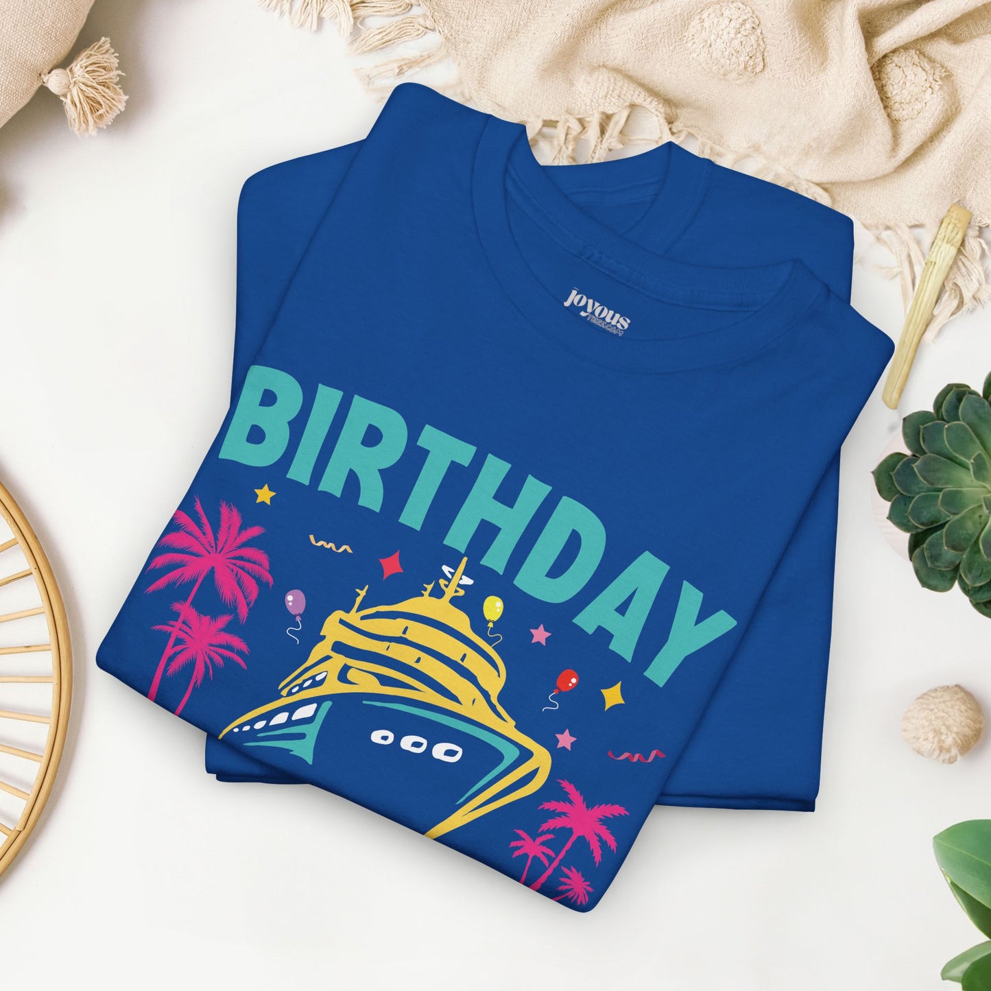 Birthday Cruise Squad Shirt - Family Cruise Vacation Heavy Cotton Tee