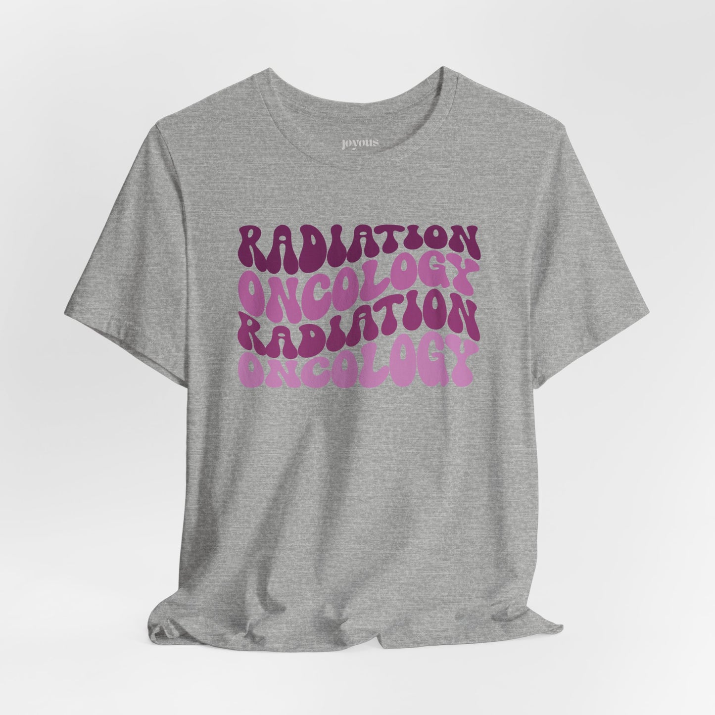 Purple Groovy Radiation Oncology Soft Cotton Tee