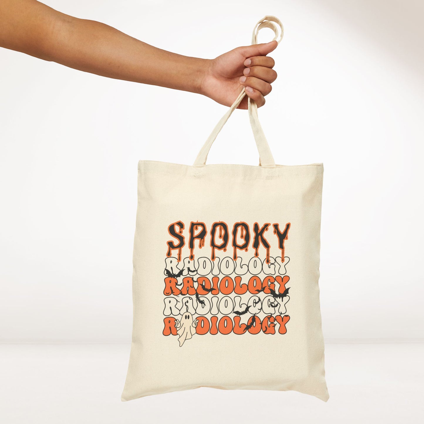 Spooky Radiology Canvas Tote Bag - Best Radiology Gift