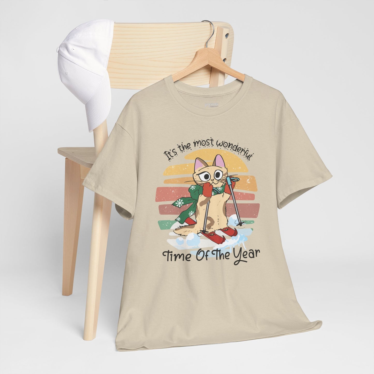 It's The Most Wonderful Time Of The Year Funny Cat Christmas Heavy Cotton Tee - Cat Lovers Christmas Gift