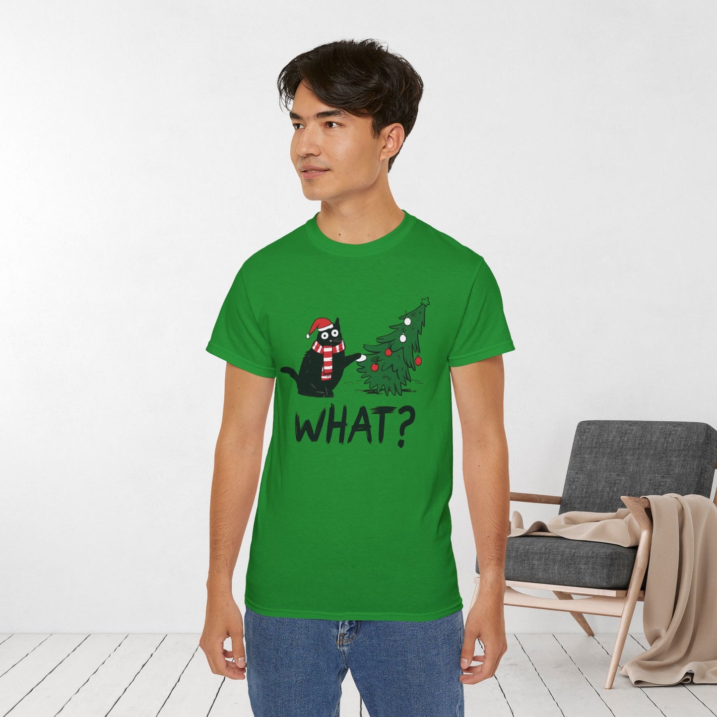 Funny Christmas Cat Ultra Cotton Tee
