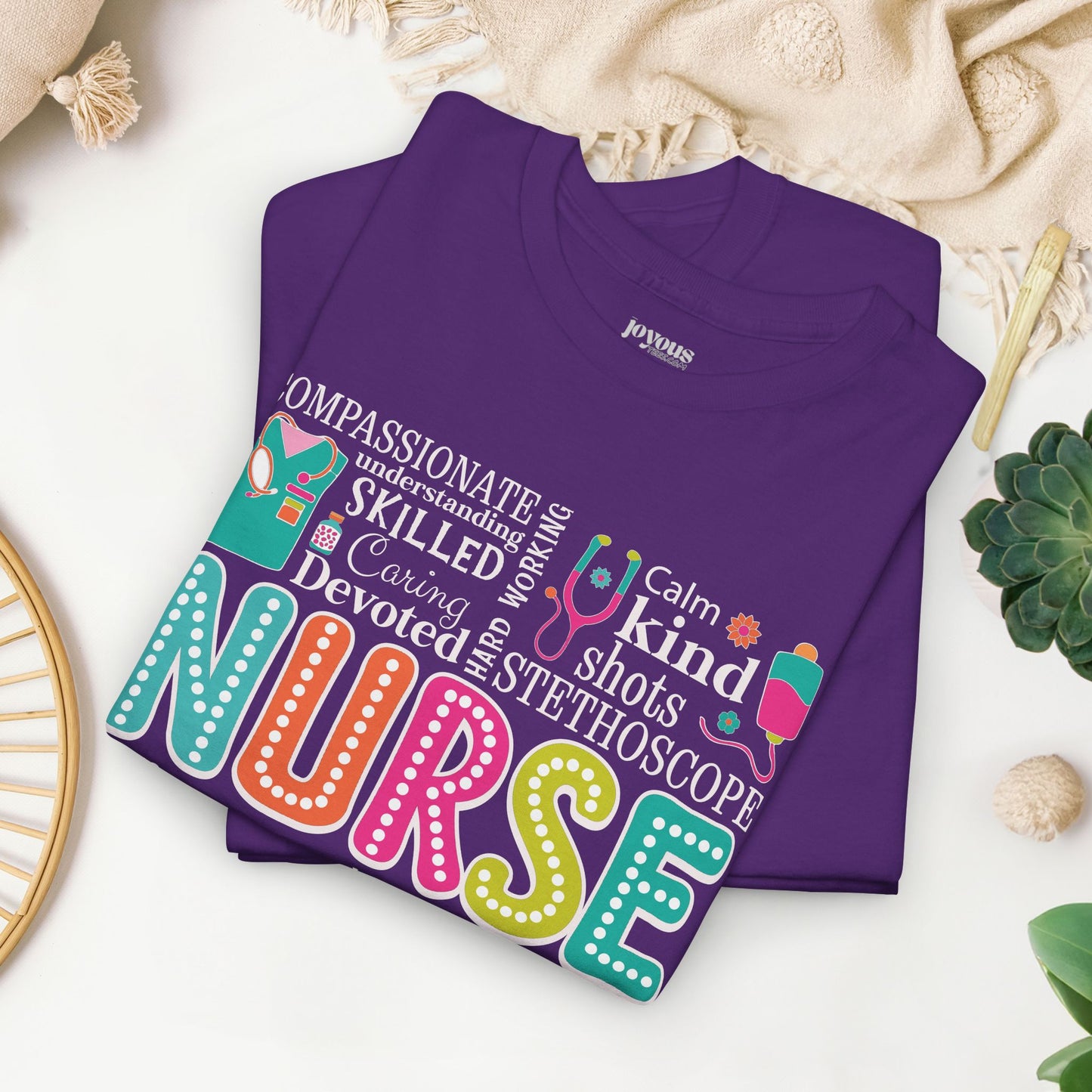 Trendy Nurse Heavy Cotton Tee for Dedicated Registered Nurse
