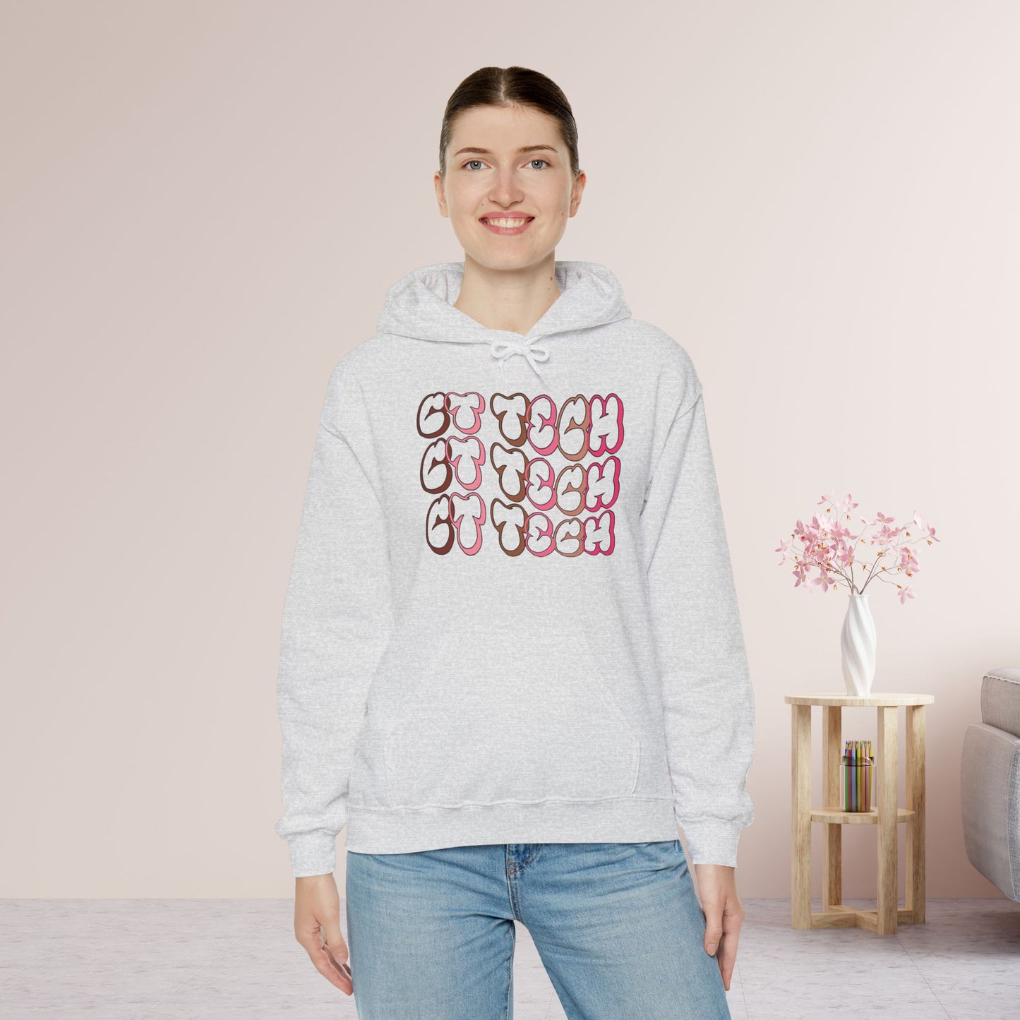 Groovy Pink CT Tech Hoodie - CT Technologist Hoodie