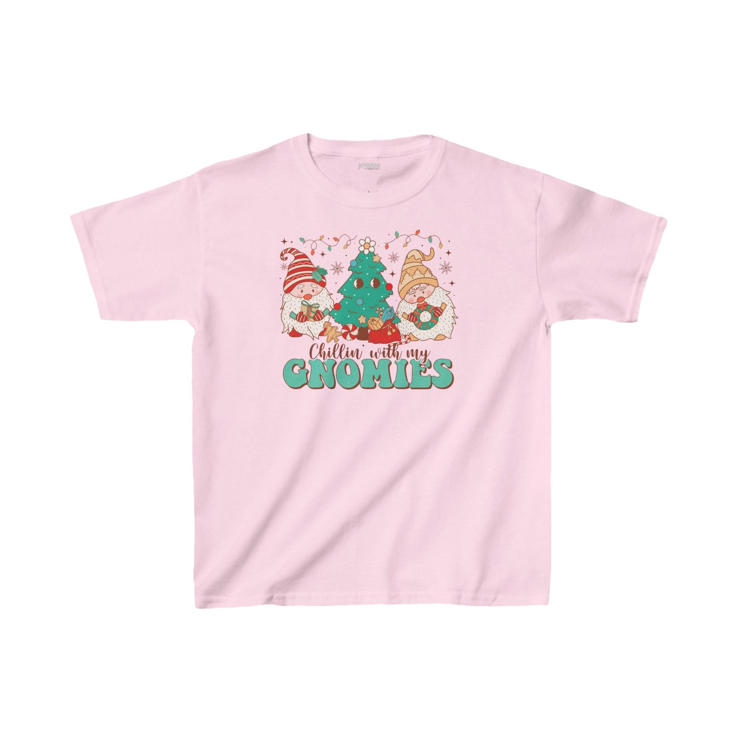 Chillin' with My Gnomies Youth Christmas Shirt - Retro Christmas Tee