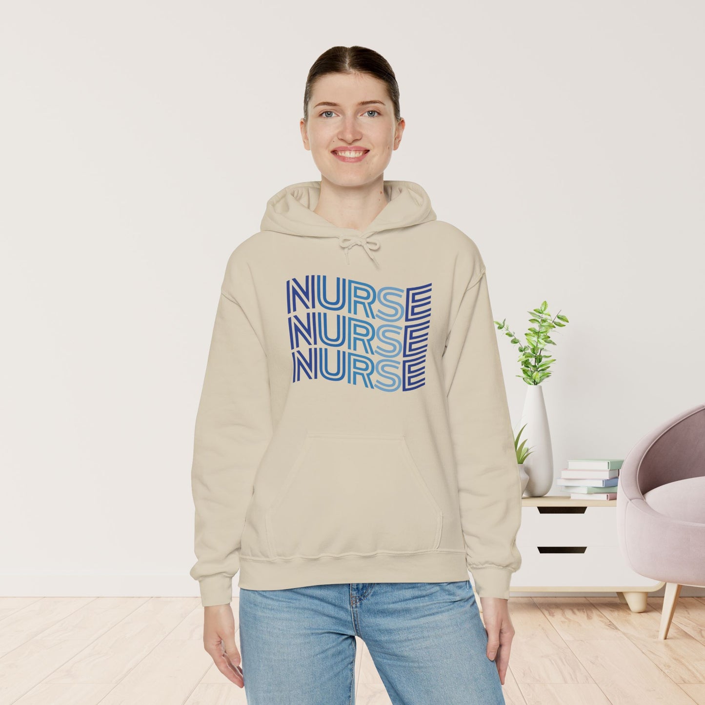 Wavy Nurse Hoodie - Registered Nurse Hoodie