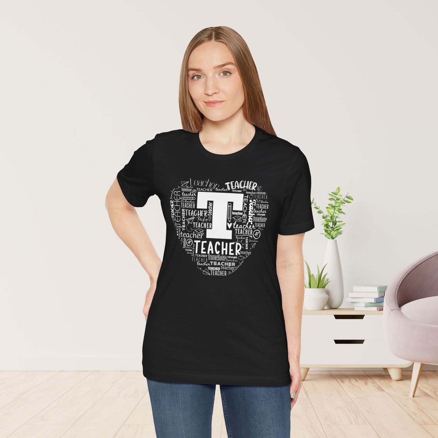 Trendy Teacher Soft Cotton Tee for School Teachers