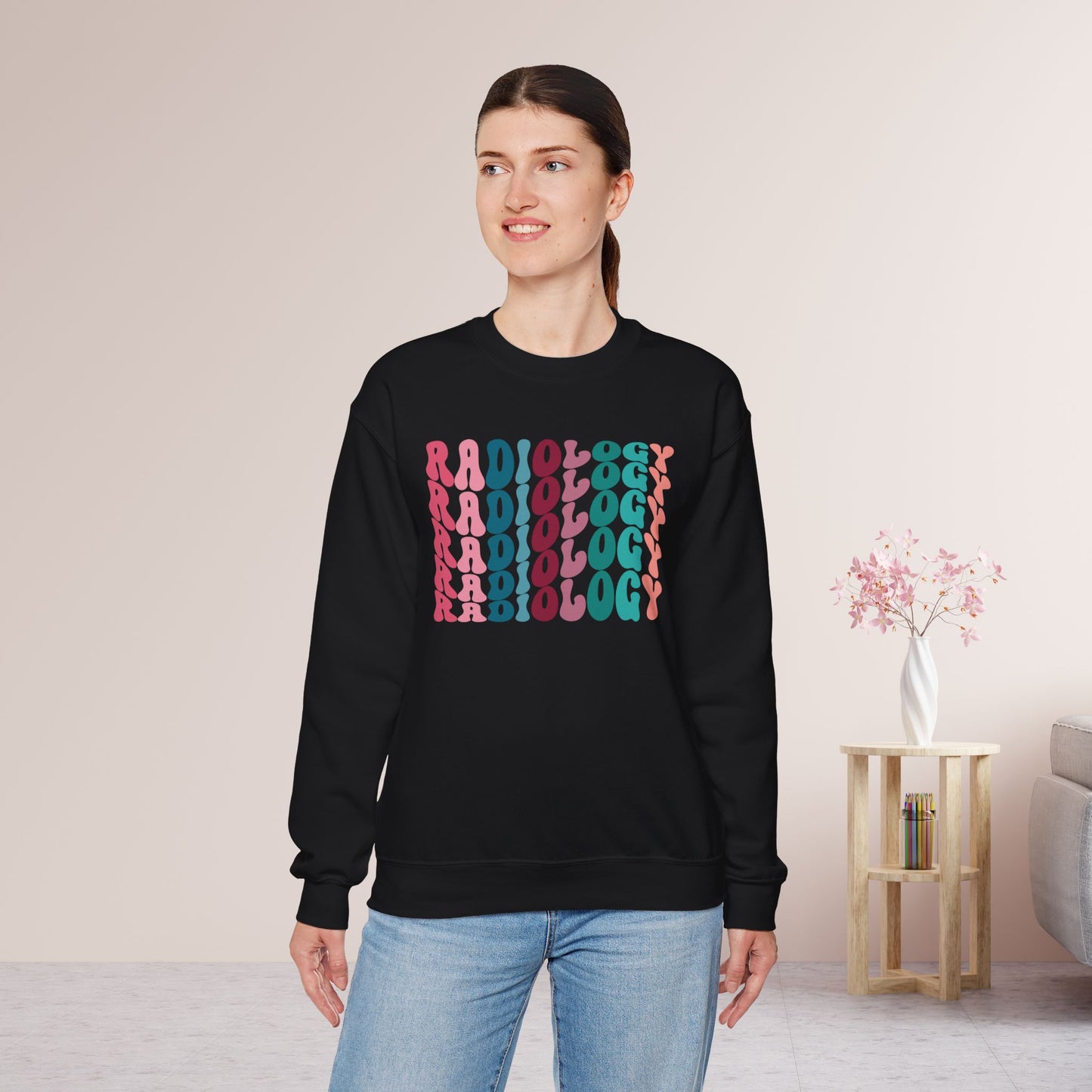 Groovy Colorful Radiology Sweatshirt for RAD Technician