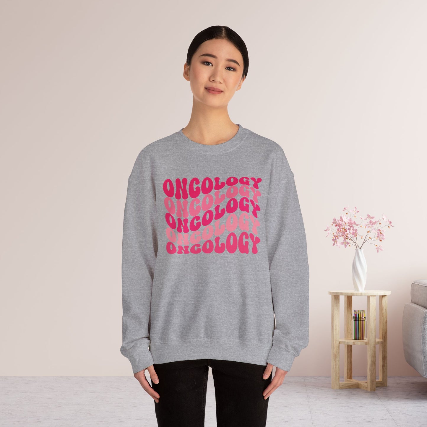 Pink Groovy Colorful Oncology Sweatshirt