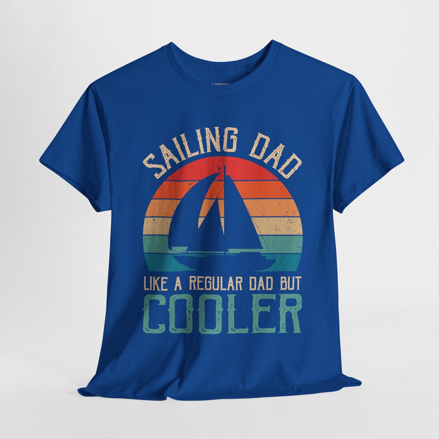 Sailing Dad Heavy Cotton Tee - Funny Sailing Shirt for Dad