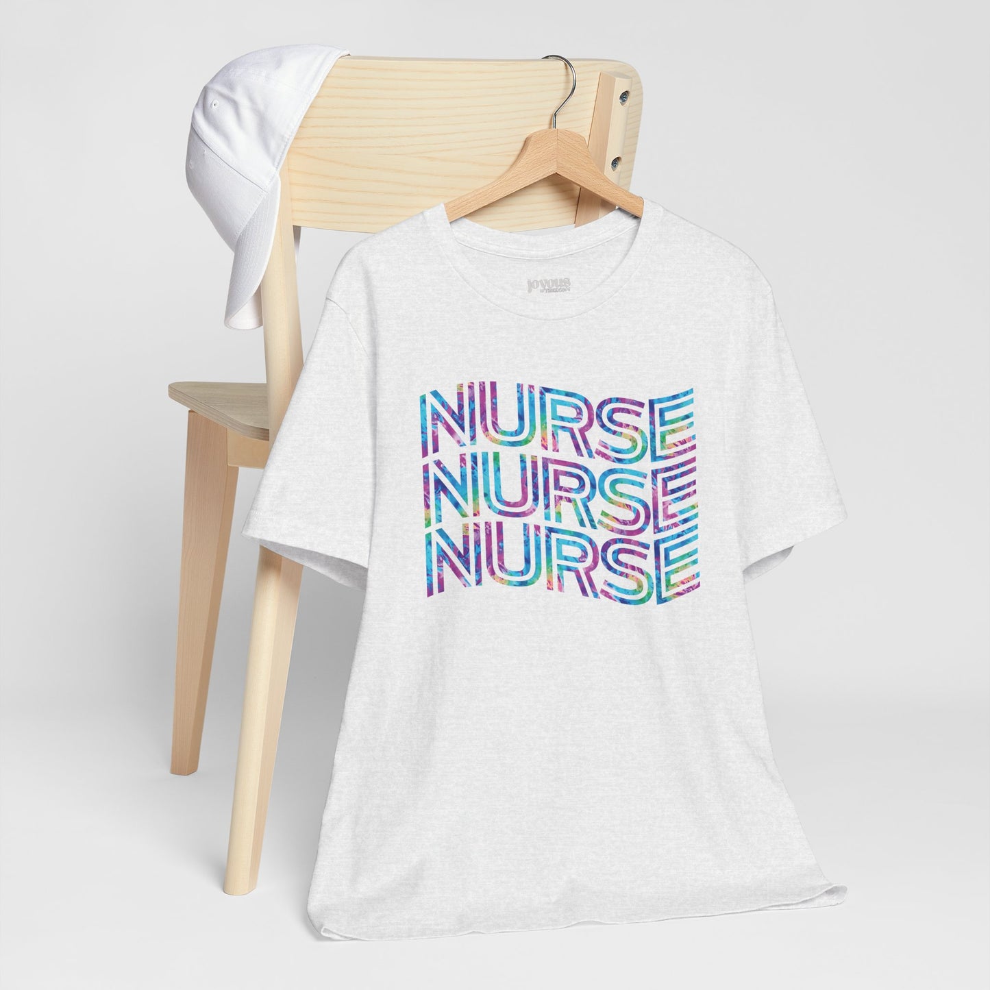 Tie Dye Wavy Nurse Shirt - Registered Nurse Soft Cotton Tee