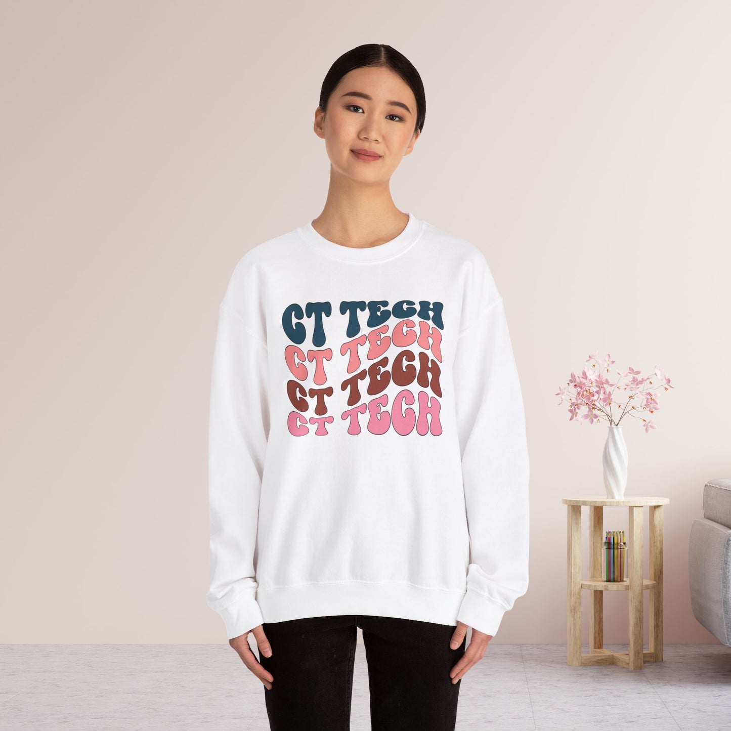 Groovy Colorful CT Tech Sweatshirt - CT Technologist Sweater