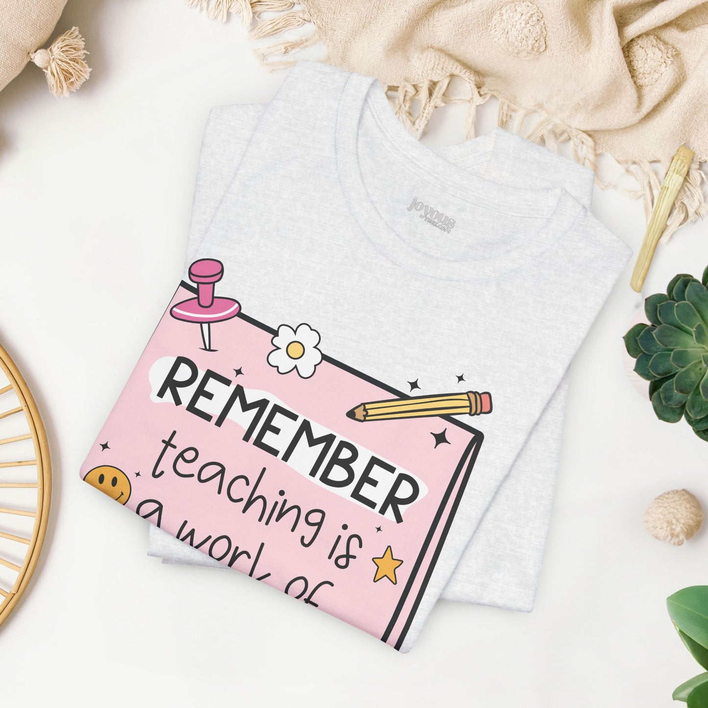 Trendy Motivational Teacher Soft Cotton Tee