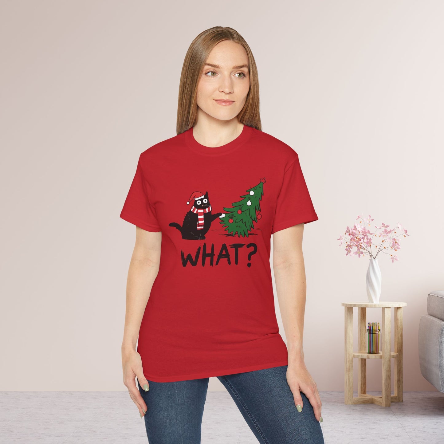 Funny Christmas Cat Ultra Cotton Tee
