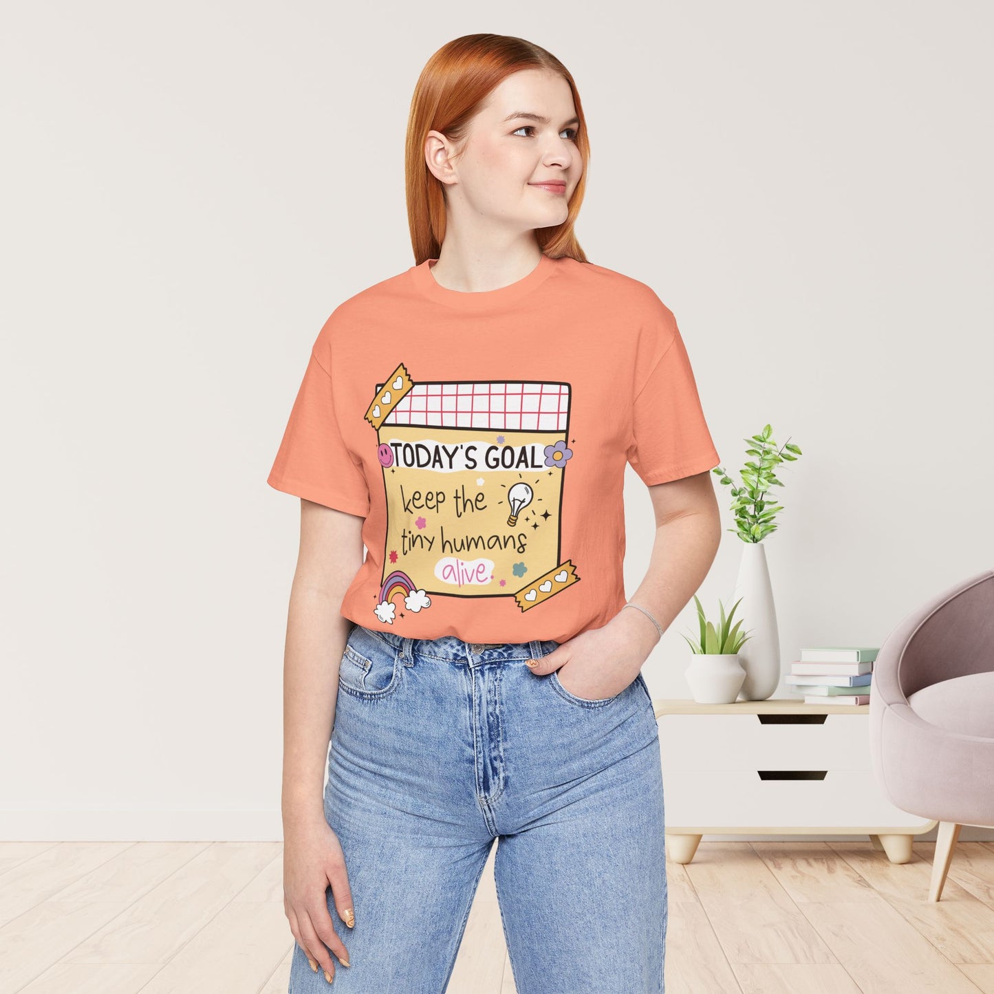 Trendy Motivational Teacher Soft Cotton Tee