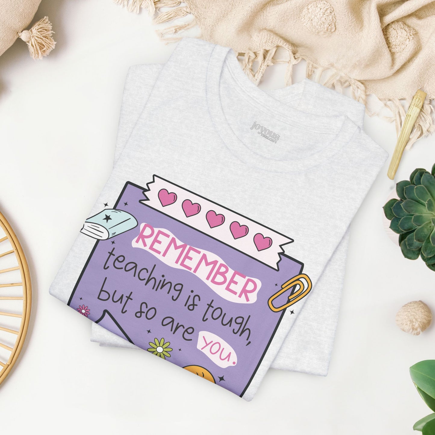 Trendy Motivational Teacher Soft Cotton Tee