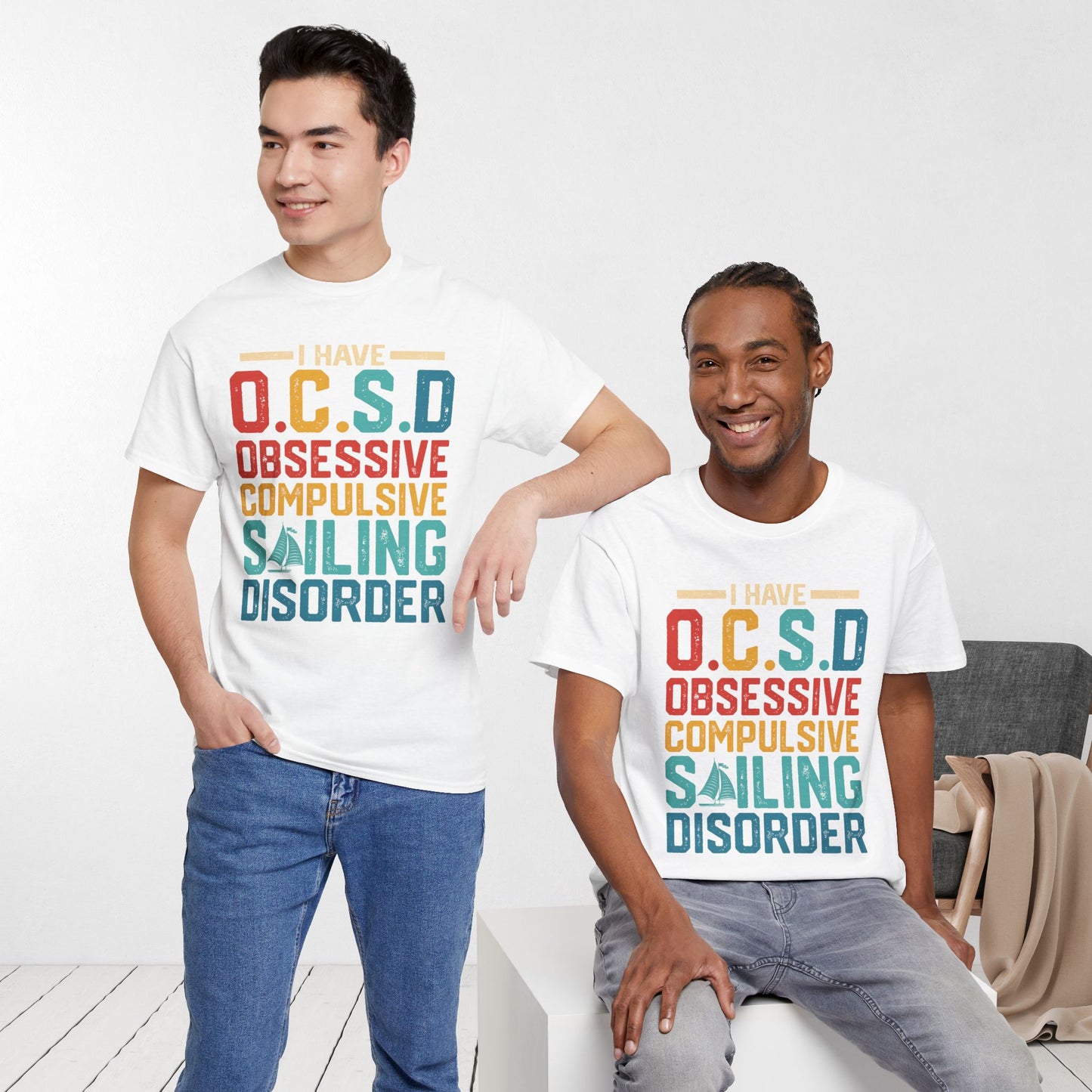 Funny Sailing Shirt - Unisex Sailing Heavy Cotton Tee
