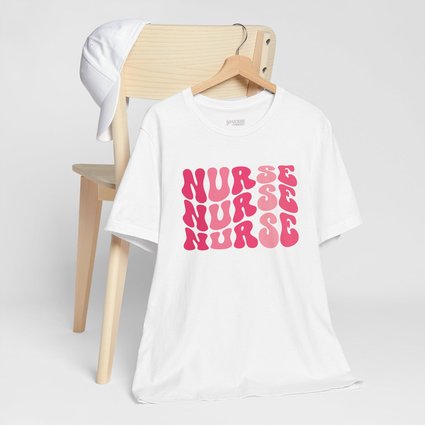 Groovy Pink Nurse Shirt - Registered Nurse Soft Cotton Tee