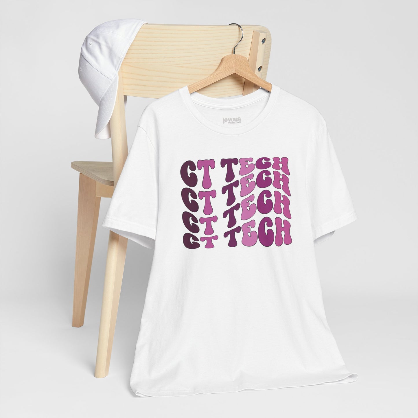 Groovy Purple CT Tech Shirt - CT Technologist Soft Cotton Tee