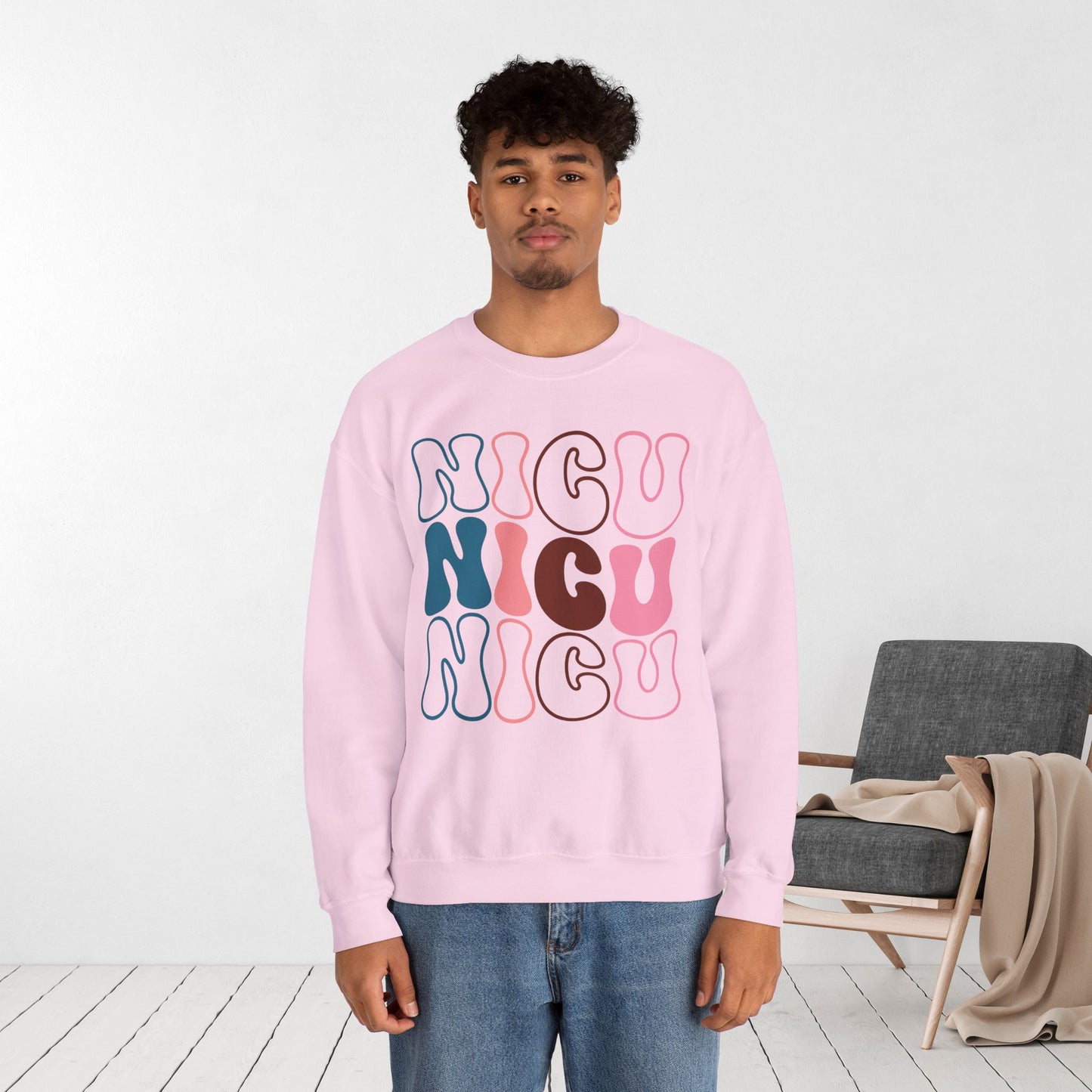 Groovy NICU Sweatshirt - Neonatal ICU Nurse Sweater